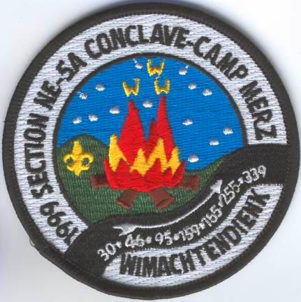 [A patch with a fire and stars.]