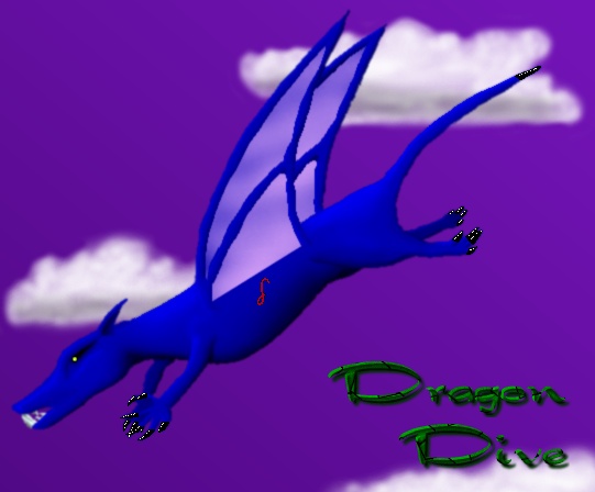[Dragon diving and looking mean]