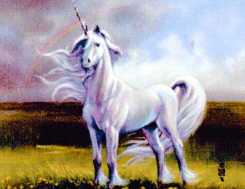 [Unicorn in a meadow]